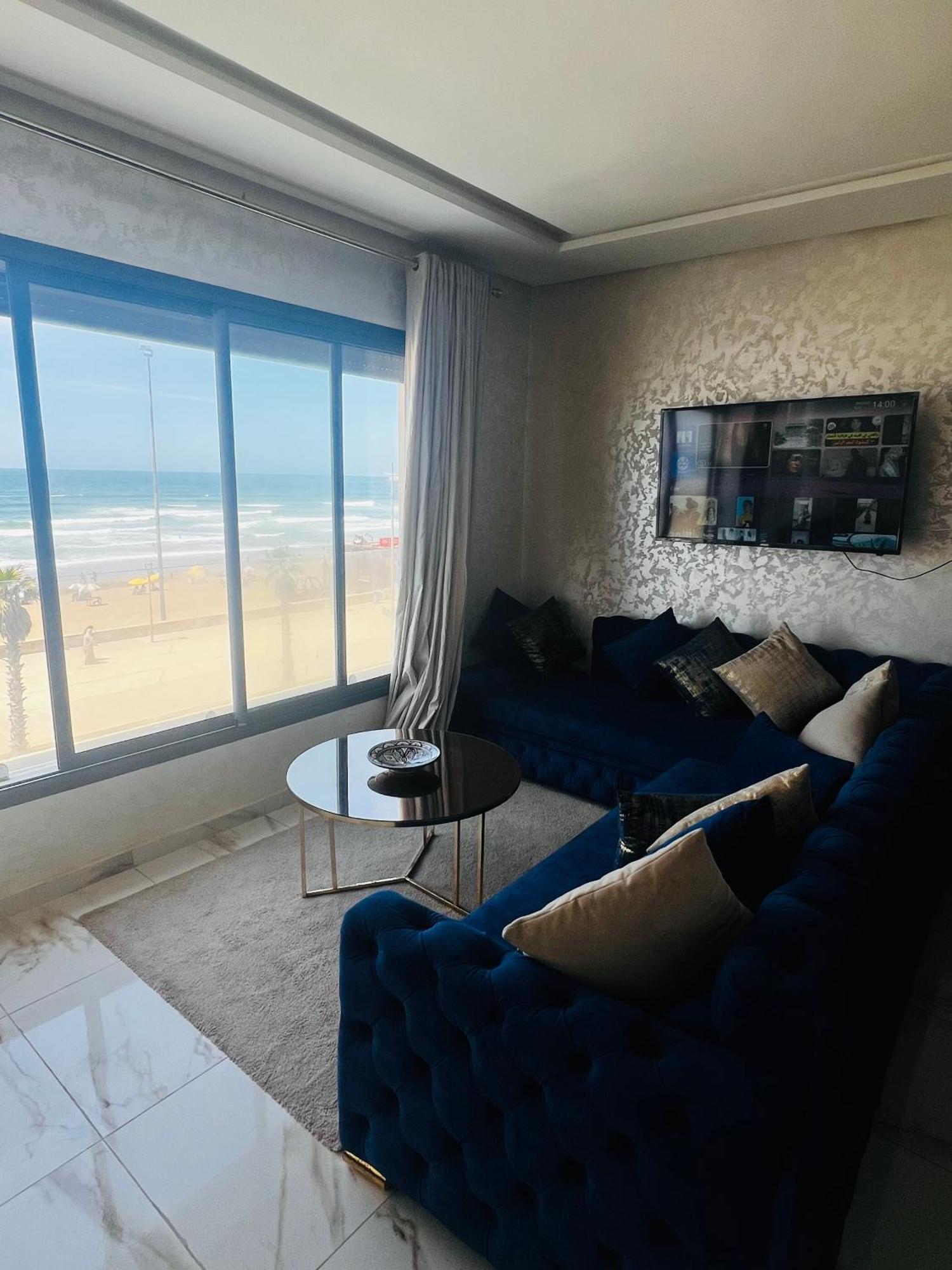 Golden Beach Elegance Sea View & Serenity Kenitra Ngoại thất bức ảnh